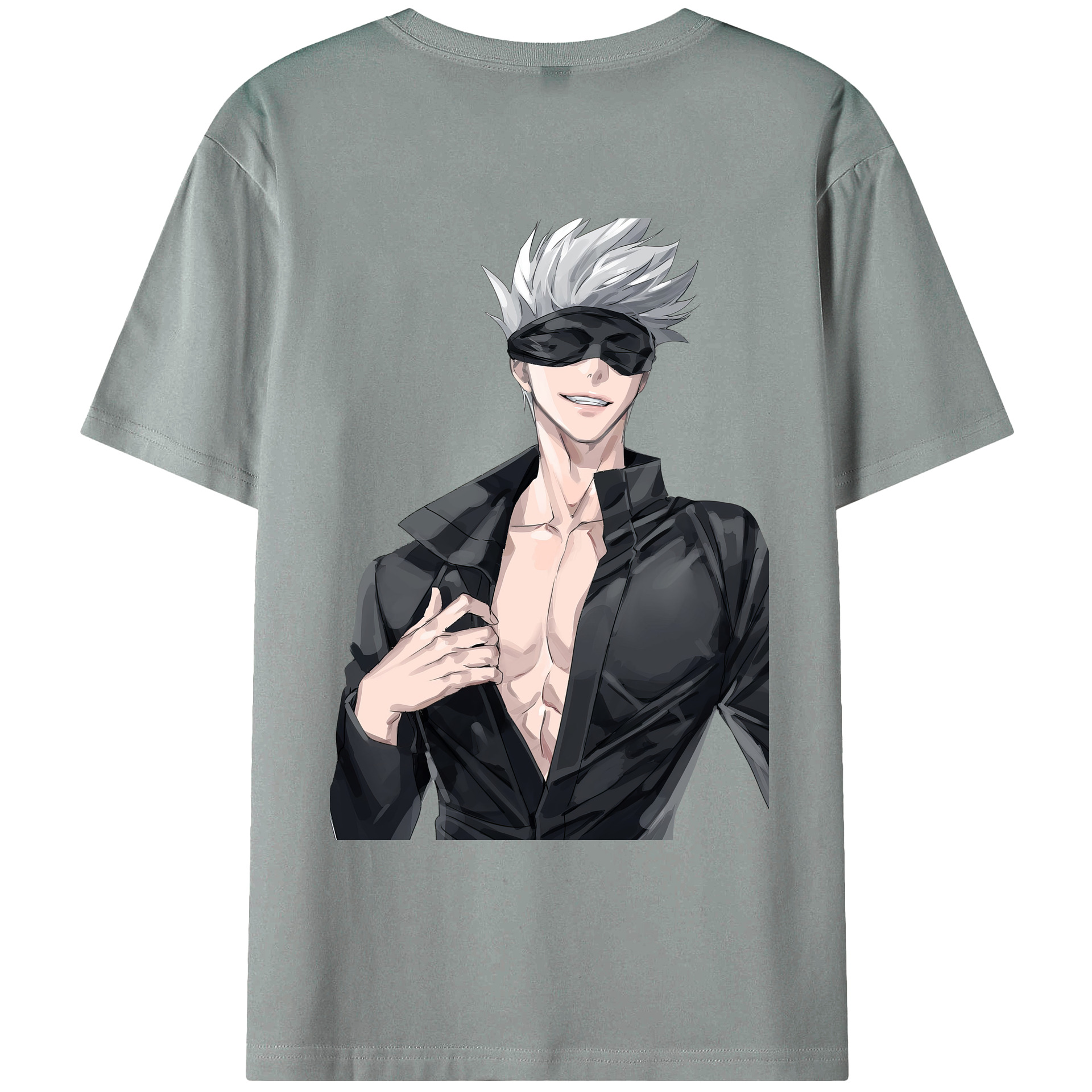 （画像用） 呪術廻戦 Jujutsu Kaisen 綿100％ メンズ半袖Tシャツ（バックプリント） 通気性